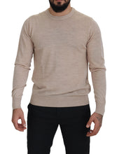 Load image into Gallery viewer, Dolce & Gabbana Elegant Beige Crewneck Wool Sweater