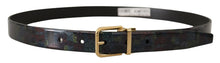 Load image into Gallery viewer, Dolce & Gabbana Elegant Black Vernice Leather Belt