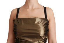 Load image into Gallery viewer, Dolce & Gabbana Bronze Bodycon Sheath Mini Dress