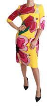 Load image into Gallery viewer, Dolce & Gabbana Sunshine Bloom Sheath Knee-Length Dress