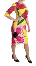 Load image into Gallery viewer, Dolce & Gabbana Sunshine Bloom Sheath Knee-Length Dress