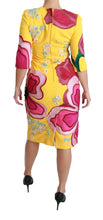 Load image into Gallery viewer, Dolce & Gabbana Sunshine Bloom Sheath Knee-Length Dress
