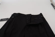 Load image into Gallery viewer, Dolce & Gabbana Black Cotton Chino Formal Pants