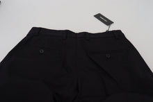 Load image into Gallery viewer, Dolce & Gabbana Black Cotton Chino Formal Pants