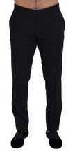 Load image into Gallery viewer, Dolce & Gabbana Black Wool Chino Formal Pants