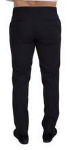 Load image into Gallery viewer, Dolce & Gabbana Black Wool Chino Formal Pants