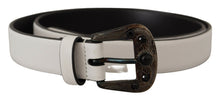 Load image into Gallery viewer, Dolce & Gabbana Elegant White Vitello Leather Belt