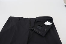 Load image into Gallery viewer, Dolce & Gabbana Black Wool Chino Formal Pants