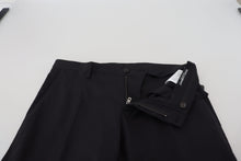 Load image into Gallery viewer, Dolce & Gabbana Black Wool Chino Formal Pants