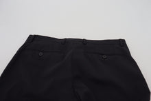 Load image into Gallery viewer, Dolce & Gabbana Black Wool Chino Formal Pants