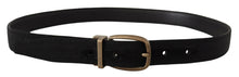 Load image into Gallery viewer, Dolce & Gabbana Elegant Grosgrain Leather Belt - Black