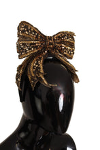 Load image into Gallery viewer, Dolce & Gabbana Elegant Gold Embellished Silk Diadem