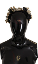 Load image into Gallery viewer, Dolce & Gabbana Embroidered Silk Crystal Tiara