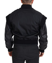 Load image into Gallery viewer, Dolce & Gabbana Elegant Black Crystal-Embellished Bomber Jacket