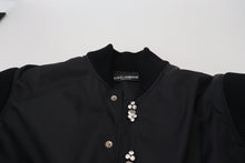 Load image into Gallery viewer, Dolce & Gabbana Elegant Black Crystal-Embellished Bomber Jacket