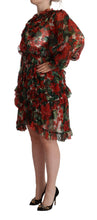 Load image into Gallery viewer, Dolce & Gabbana Floral Silk Mini Knee High Dress