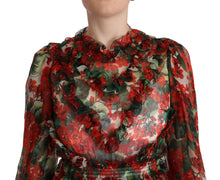 Load image into Gallery viewer, Dolce & Gabbana Floral Silk Mini Knee High Dress