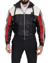 Load image into Gallery viewer, Dolce & Gabbana Elite Black Leather Hooded Bomber Jacket
