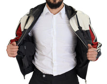 Load image into Gallery viewer, Dolce & Gabbana Elite Black Leather Hooded Bomber Jacket