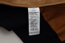 Load image into Gallery viewer, Dolce & Gabbana Elegant Dark Camel Zip Blouson Jacket