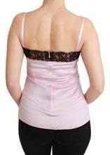 Load image into Gallery viewer, Dolce & Gabbana Elegant Silk Lace Detail Tank Top