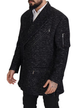 Load image into Gallery viewer, Dolce & Gabbana Sleek Patterned Wool Double Breasted Jacket