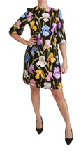 Load image into Gallery viewer, Dolce & Gabbana Floral Brocade Shift Mini Dress