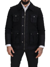 Load image into Gallery viewer, Dolce & Gabbana Elegant Full Zip Black Wool Blend Jacket
