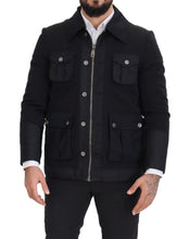 Load image into Gallery viewer, Dolce & Gabbana Elegant Full Zip Black Wool Blend Jacket