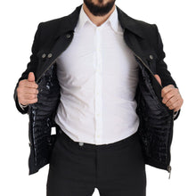 Load image into Gallery viewer, Dolce & Gabbana Elegant Full Zip Black Wool Blend Jacket