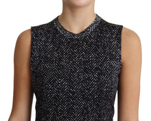 Load image into Gallery viewer, Dolce & Gabbana Elegant Chevron Virgin Wool Crew Neck Top