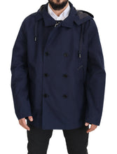 Load image into Gallery viewer, Dolce & Gabbana Elegant Double-Breasted Blue Parka Jacket