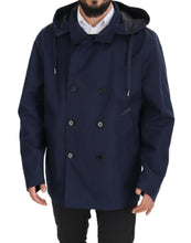 Load image into Gallery viewer, Dolce & Gabbana Elegant Double-Breasted Blue Parka Jacket