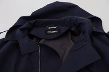 Load image into Gallery viewer, Dolce & Gabbana Elegant Double-Breasted Blue Parka Jacket