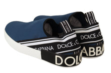 Load image into Gallery viewer, Dolce & Gabbana Elegant Blue & White Loafer Sneakers