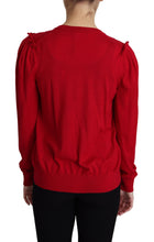 Load image into Gallery viewer, Dolce & Gabbana Deep V-Neck Wool Cardigan with Swarovski Buttons