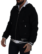 Load image into Gallery viewer, Dolce & Gabbana Elegant Black Bomber Jacket with Hood
