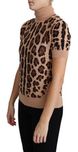 Load image into Gallery viewer, Dolce & Gabbana Elegant Leopard Print Wool Turtleneck Top