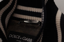 Load image into Gallery viewer, Dolce & Gabbana Multicolor Houndstooth Leather Bomber Jacket