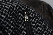 Load image into Gallery viewer, Dolce & Gabbana Multicolor Houndstooth Leather Bomber Jacket