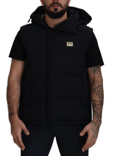 Load image into Gallery viewer, Dolce & Gabbana Sleek Black Hooded Short Sleeve Jacket