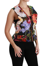 Load image into Gallery viewer, Dolce & Gabbana Multicolor Brocade Floral Sleeveless Vest