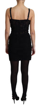 Load image into Gallery viewer, Dolce & Gabbana Elegant Black Lace Bustier Mini Dress