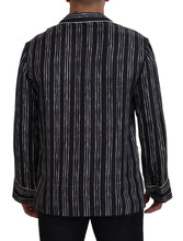 Load image into Gallery viewer, Dolce & Gabbana Blue Striped Silk Pajama Shirt Jacket