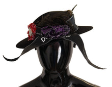 Load image into Gallery viewer, Dolce & Gabbana Elegant Wide Brim Black Hat