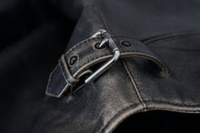 Load image into Gallery viewer, Dolce & Gabbana Elegant Black Leather Jacket with Silver Details