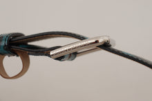 Load image into Gallery viewer, Dolce & Gabbana Engraved Logo Leather Belt - Elegant Blue