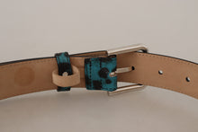 Load image into Gallery viewer, Dolce & Gabbana Engraved Logo Leather Belt - Elegant Blue