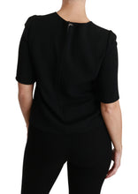 Load image into Gallery viewer, Dolce & Gabbana Elegant Black Stretch Blouse Top