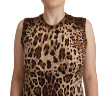 Load image into Gallery viewer, Dolce & Gabbana Chic Leopard Silk Cashmere Sleeveless Top